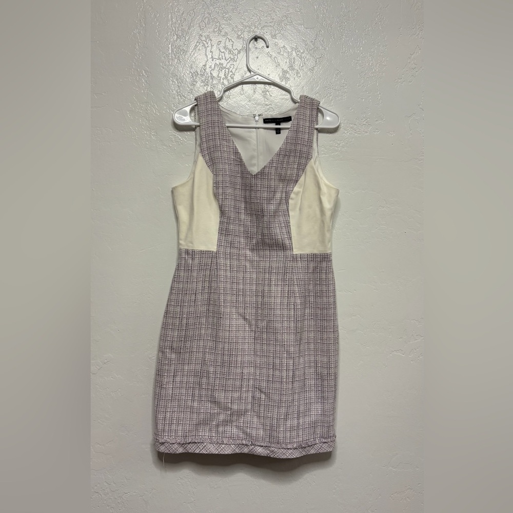 Womens size 12P White black House market brand dress, #E1176